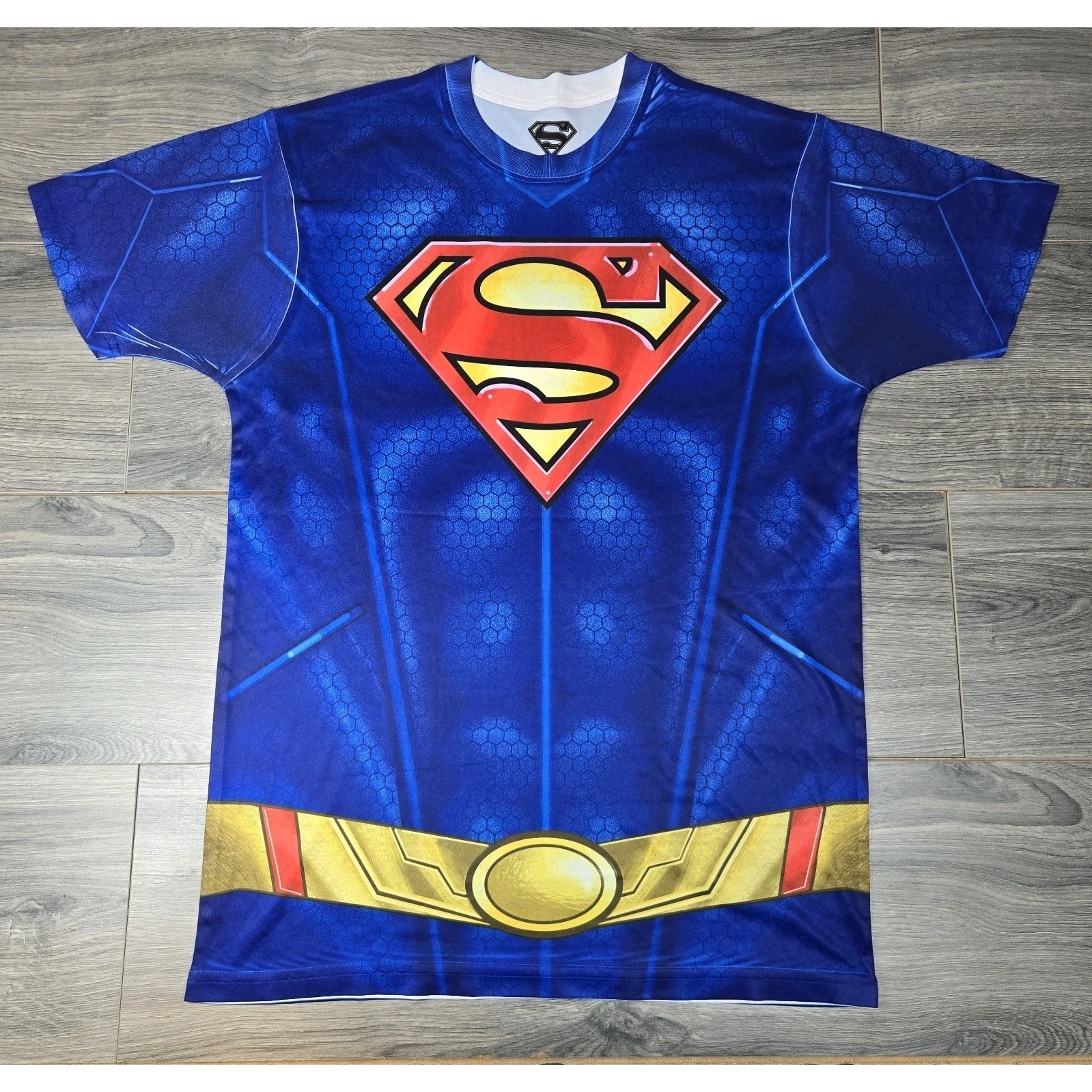 Superman T Shirt Mens M Medium Blue Dc Comics Superhero